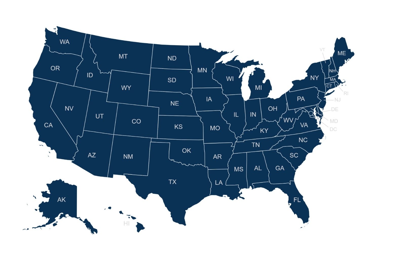 Hawks Nationwide Coverage Map